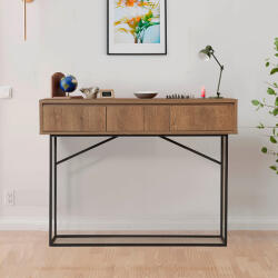 TopMebel Конзола Amedeo TopMebel меламин - метал в орех 120x36x90cm