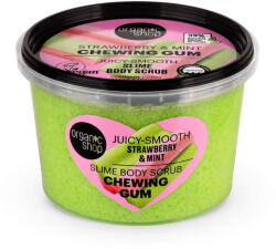 Organic Shop Rágógumi Slime testradír eperrel és mentával, 250 ml