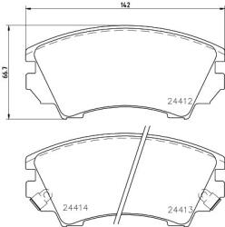 MINTEX Fékbetét készlet MINTEX MDB2869 for OPEL, CHEVROLET, VAUXHALL, BUICK, … (MDB2869)