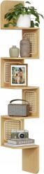 VASAGLE Sarokpolc boho tölgy bézs Vasagle 20x20x126cm 5 szint 15kg (B0CFQ93TN8)