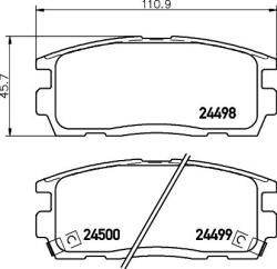 MINTEX Fékbetét készlet MINTEX MDB2864 for OPEL, CHEVROLET, SUZUKI, VAUXHALL, … (MDB2864)
