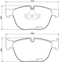 MINTEX Fékbetét készlet MINTEX MDB2827 for BMW (MDB2827)