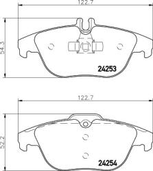 MINTEX Fékbetét készlet MINTEX MDB2845 for MERCEDES-BENZ (MDB2845)