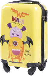 Wings Bőrönd -PC-KD01 MONSTER Mintás- Sárga- Levehető Kerékkel - 44 x 32 x 19 Cm (PC-KD01 MONSTER)