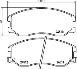 MINTEX Fékbetét készlet MINTEX MDB2872 for CHEVROLET, OPEL, VAUXHALL, SUZUKI, … (MDB2872)