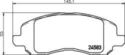 MINTEX Fékbetét készlet MINTEX MDB2916 for CHRYSLER, DODGE, MITSUBISHI, JEEP (MDB2916)