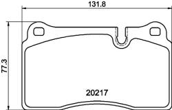 MINTEX Fékbetét készlet MINTEX MDB2829 for LAND ROVER (MDB2829)