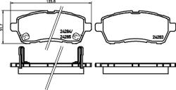 MINTEX Fékbetét készlet MINTEX MDB2968 for SUZUKI, DAIHATSU, FORD, MAZDA, … (MDB2968)