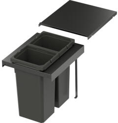 Vauth-Sagel VS ENVI Flex Pro hulladékgyűjtő KB 400 mm 2 x 12.5 Liter láva (SCH-103382091)