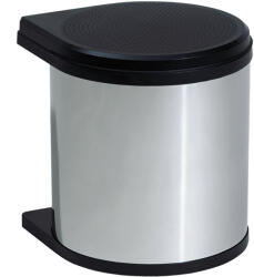 Hailo beépíthető szemetes Mono 12 Liter nemesacél/fekete (SCH-103380624)