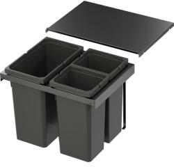 Vauth-Sagel VS ENVI Flex Pro hulladékgyűjtő KB 600 mm 1 x 28/2 x 12.5 Liter láva (SCH-103382184)