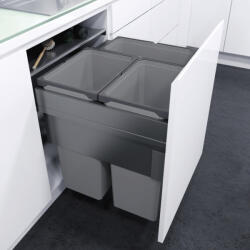 Vauth-Sagel VS ENVI Space XX Pro hulladékgyűjtő KB 600 mm 2 x 35/1 x 21 Liter lávaszürke (SCH-103370799)