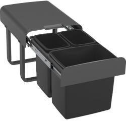 EKOTECH beépíthető hulladékgyüjtő Ekko 40 1 x 15/2 x 7 Liter orionszürke műanyag (SCH-103369057)