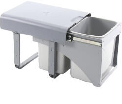 EKOTECH beépíthető hulladékgyüjtő Ekko Front 2 x 16 Literműanyag világsszürke (SCH-103369839)