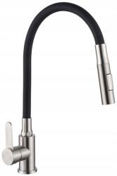 INVENA Konyhai Csaptelep Dalis, Inox/fekete (BZ-64-043-L)