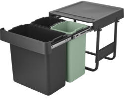 Brabantia beépíthető hulladékgyüjtő Sort & Go 10/10/20 litersötétszürke műanyag (SCH-103369829)