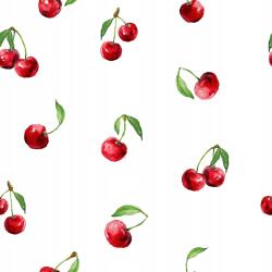 Dekorációs Függöny A Konyha Nappaliba Cseresznye Mintás Cherry 140x250 (45345/96)