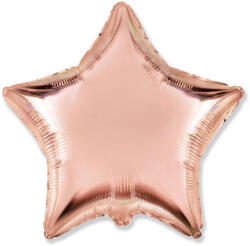  Csillag Alakú Fólia Lufi Rosegold 45cm