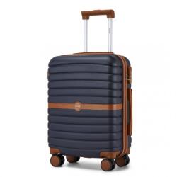 Konofactory Kék prémium utazóbőrönd „Harder - M méret (K592cabin-navy)
