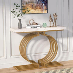  Electra design konzolasztal (fehér-arany)