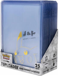  Ultra Pro Pokémon Pikachu Holo Toploader kemény tok 3" x 4" 35pt - doboz (25 db) + penny sleeve (25 db)