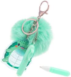 Ars Una Táskadísz pompon tollal türkiz 7 cm Ars Una (5993120035524)