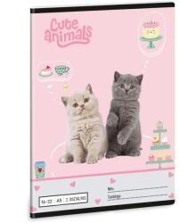 Ars Una 16-32 2. osztályos vonalas füzet A/5 cicás Ars Una Cute Animals Tea Party (53595324)