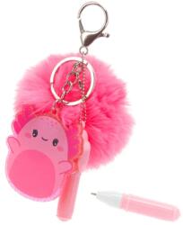 Ars Una Táskadísz pompon tollal pink 7 cm Ars Una (5993120035517)