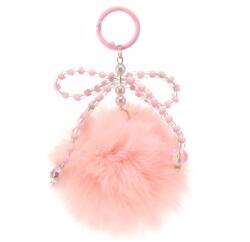 Ars Una Táskadísz pompon gyöngyös masnival rózsaszín 7cm Ars Una (5993120035425)