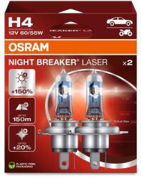 OSRAM Night breaker laser +150% H4 60/55w 2db (4062172387477) - valtogomb