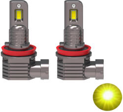  H11 Led izzó 2db 3000K Kadmiumsárga (1720S) - valtogomb