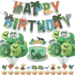 Balloons4party Set decor petrecere Dinozauri baloane si accesorii 38 buc