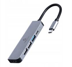 Gembird Usb Type-C 5 az 1-ben Adapter Hub Hdmi Pd (A-CM-COMBO5-03)