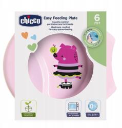 Chicco Etetőtányér 6M+ Rózsaszín, Chicco (00016001100000)