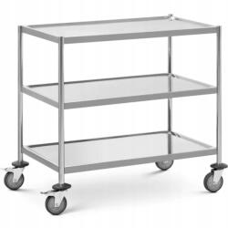 Royal Catering Felszolgáló Pincérkocsi 3 Polccal 82 X 50 CM 60 Kg-ig (SSTWH_01)