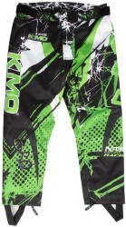 Hollicy Pantaloni KIMO Kids BRO Motocross cu aparatori, ideal pentru copii pasionati de motocross, verde