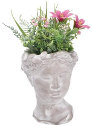 AdTrend Plante artificiale in ghiveci, roz verzi 14 x 14 x 30 cm (107024D)