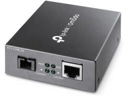 TP-Link Медиен конвертор TP-Link Omada FC111PB-20, 10/100 Mbps, 1× PoE RJ45 порт (FC111PB-20)