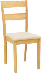 pakoworld Scaun Dallan chair, Alb - Natural, 40x48x89 cm (091-000023)