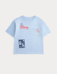 Marks & Spencer Тениска Bluey от чист памук (2-8 години) Marks & Spencer синя Marks & Spencer | Sin | Момчешки | 2-3 години