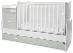 Lorelli Trend PLUS kombi ágy 70x165 - White & Milky Green ÚJ