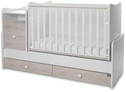 Lorelli Trend PLUS kombi ágy 70x165 - White & Light Oak ÚJ