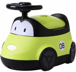 Flippy Olita pentru Copii, Flippy, +1an, Portabila, Design Masinuta cu Capac, Model Prietenos, Non-Toxic, Compartiment Detasabil, Usor de Curatat, Verde (133545) Olita