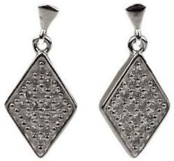 Flippy Cercei Lungi din Argint 925, Jolie Silver, Model Romb cu Detalii Sferice, Finisaj Lucios, Argintiu (13349)