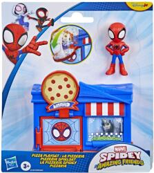 Hasbro Spidey si Prietenii Lui Uimitori Marvel Mini Set Pizzeria cu Figurina si Accesorii (G1961_G3147) Figurina