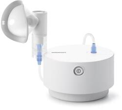Omron Nebulizator cu compresor Omron C28 Plus, tehnologie Advanced Valve, rezervor pentru medicamente 12 ml, Alb