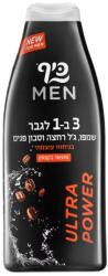Keff Sampon Gel de Dus pentru Fata si Corp, Keff Men 3 in 1 Ultra Power 700ml