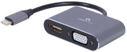 Gembird Adaptor USB-C la HDMI VGA, Cablexpert (A-USB3C-HDMIVGA-01)