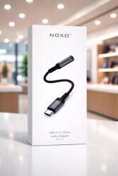 NOXO Adaptor Audio USB-C la Jack 3.5mm NOXO JACK-N-2, 14cm, Cablu Impletit, Carcasa Metalica (JACK-N-2)