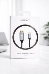 NOXO Cablu USB-C la HDMI 4K NOXO HDMI-N2, 2m, Ultra HD 3840 2160, Plug Play, Compatibil Laptop, Telefon, Monitor, TV, Proiector (HDMI-N2)